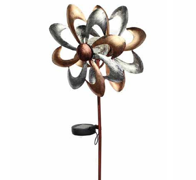Bronze Solar Wind Spinner Exotic Botanic