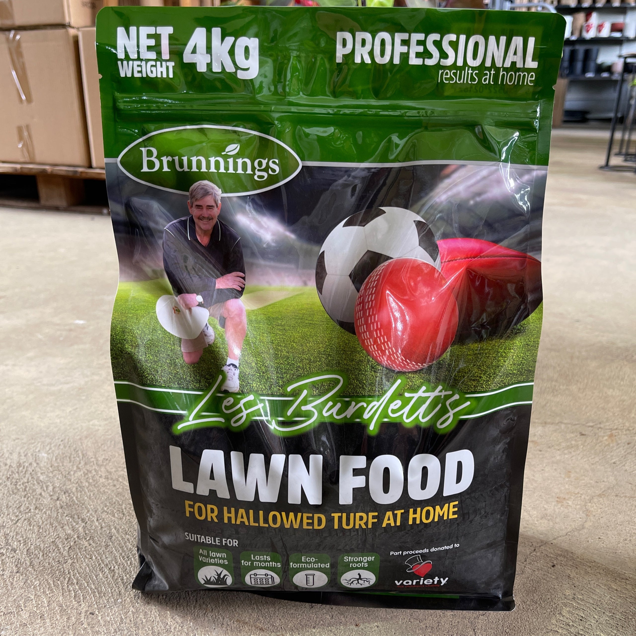 Les Burdett Lawn Food 4kg Exotic Botanic